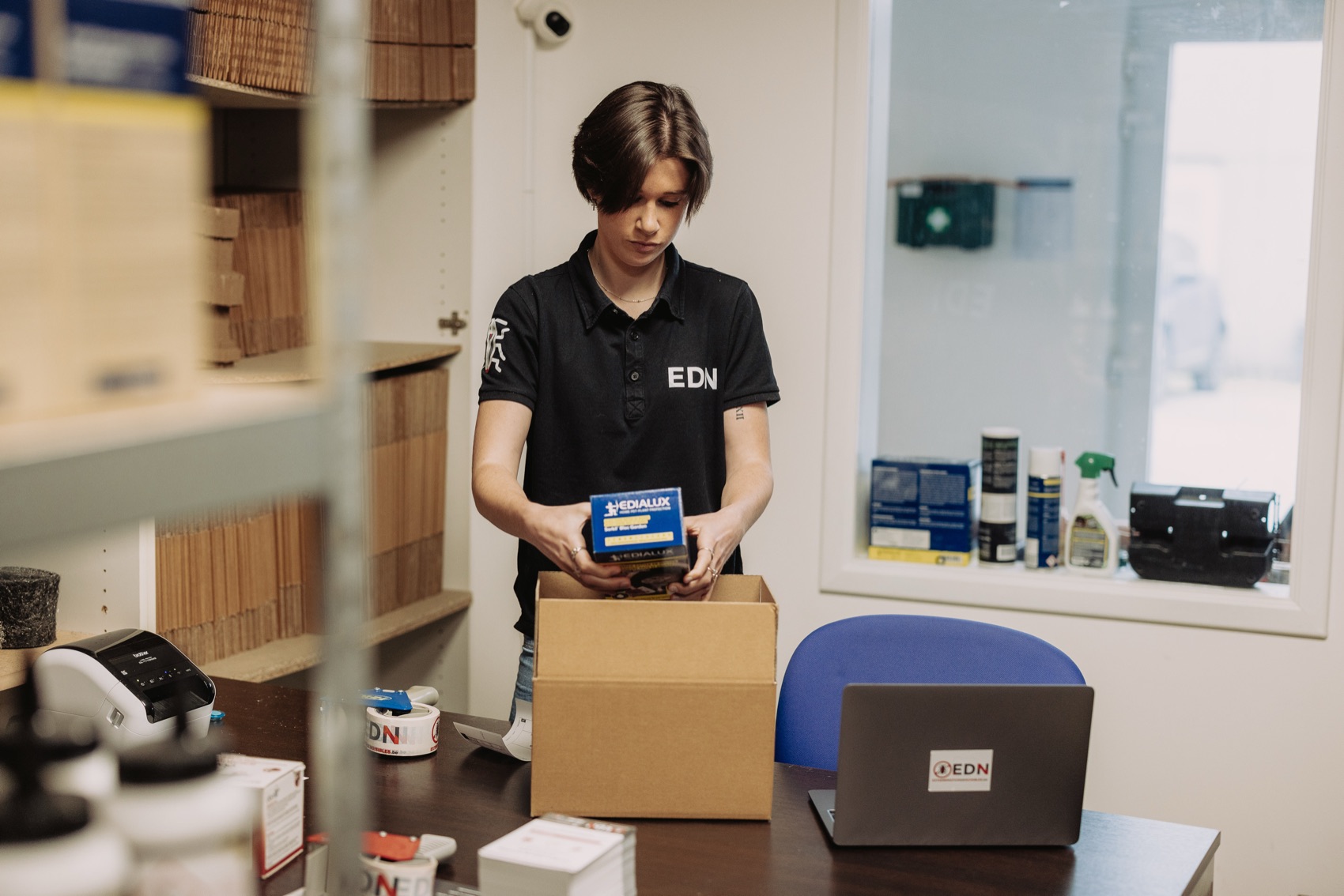 Préparation d’une commande de produits EDN au dépôt